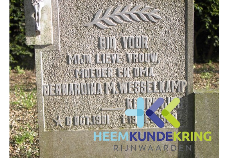 Grafstenen kerkhof Herwen Coll. HKR (164) B.M.Wesselkamp-Keurentjes